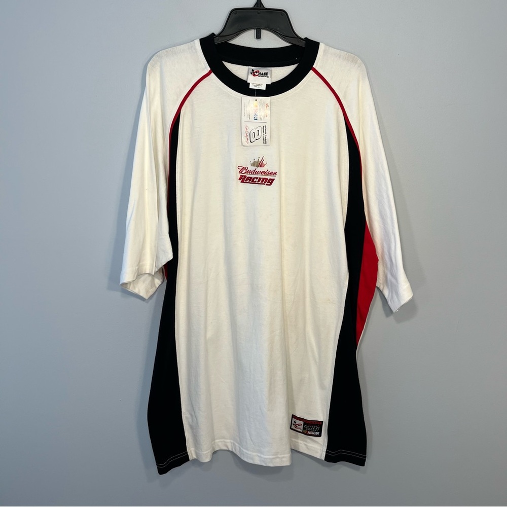 VINTAGE NEW Chase Authentics Shirt Mens XXL 2XL Racing Dale Jr. Budweiser FLAW